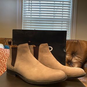 Aldo tan nubuck chelsea boots